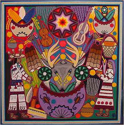 Huichol Yarn Art, Gabriel Parada Munoz